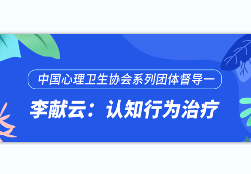 中国心理卫生协会系列团体督导一 ‖ 李献云：认知行为治疗